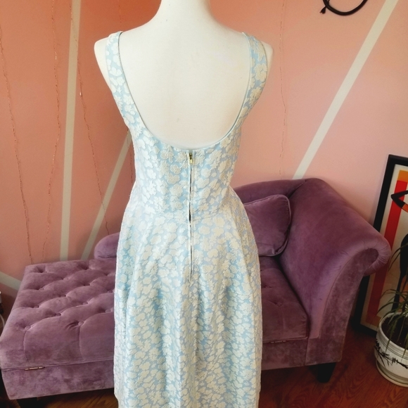 Jill Stuart Blue & Yellow Sweetheart Dress - Picture 2 of 6